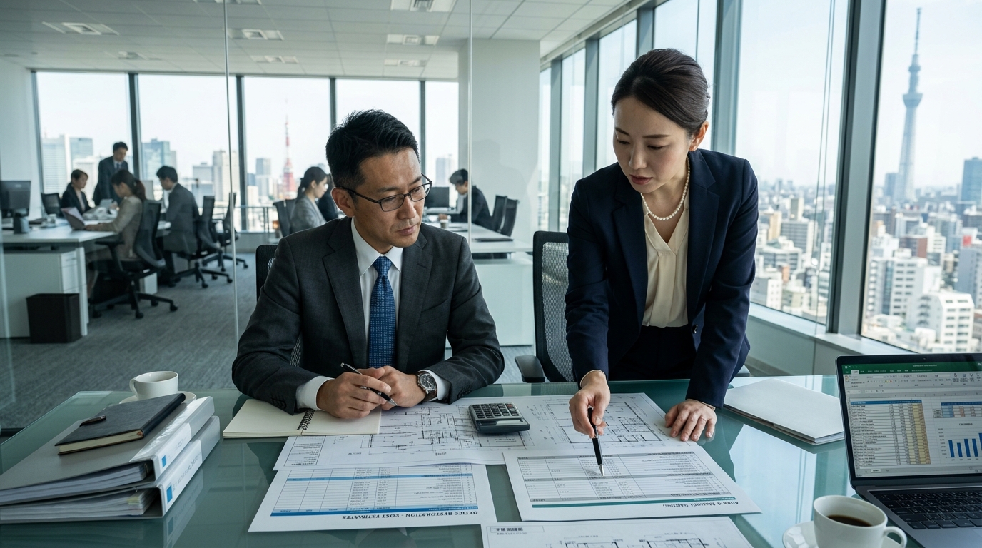 オフィスのB工事見積もり査定・減額打ち合わせ