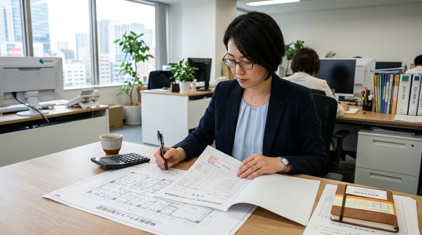 内装工事見積書の精査と図面チェック